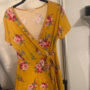 Yellow flower dress